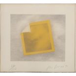 Joe Goode,  American b.1937 -  Untitled (Yellow square), 1971;  lithograph on paper, signed, da...