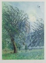 Piers Browne,  20th/21st century -  October, York Minster;  etching, signed, titled and edition...