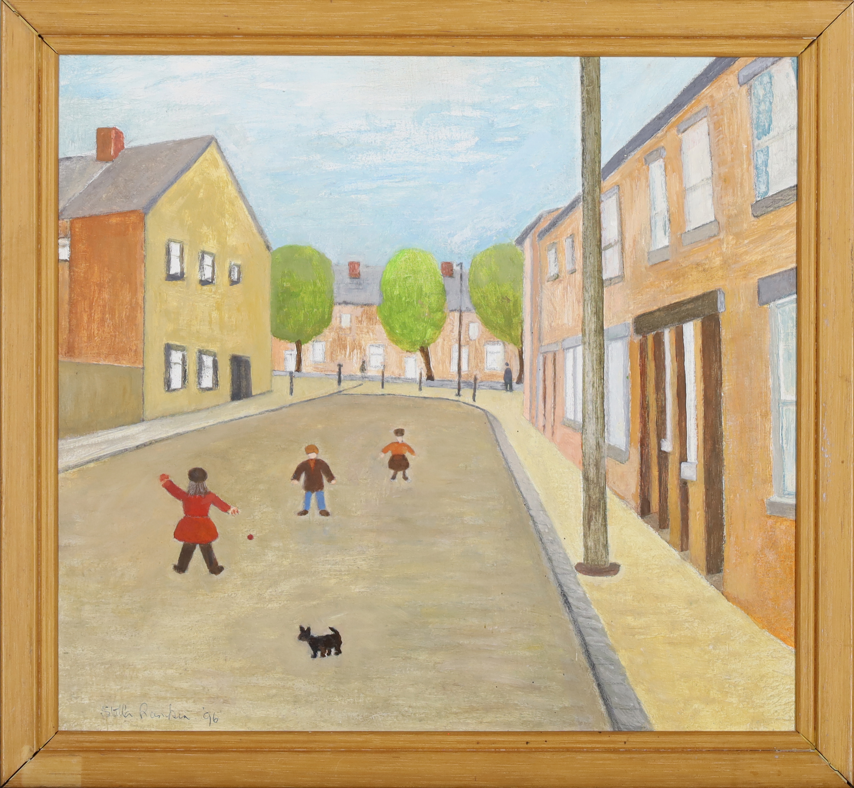 Stella Rankin,  British 1915-2009 -  A Back Street in Newcastle, 1996;  oil on canvas, signed a... - Image 2 of 3