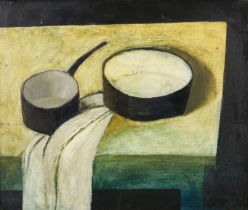 Ramsey McClure,  British 1924-1981 -  Still life;  oil on board, 50 x 60 cm (ARR) Provenance: ...