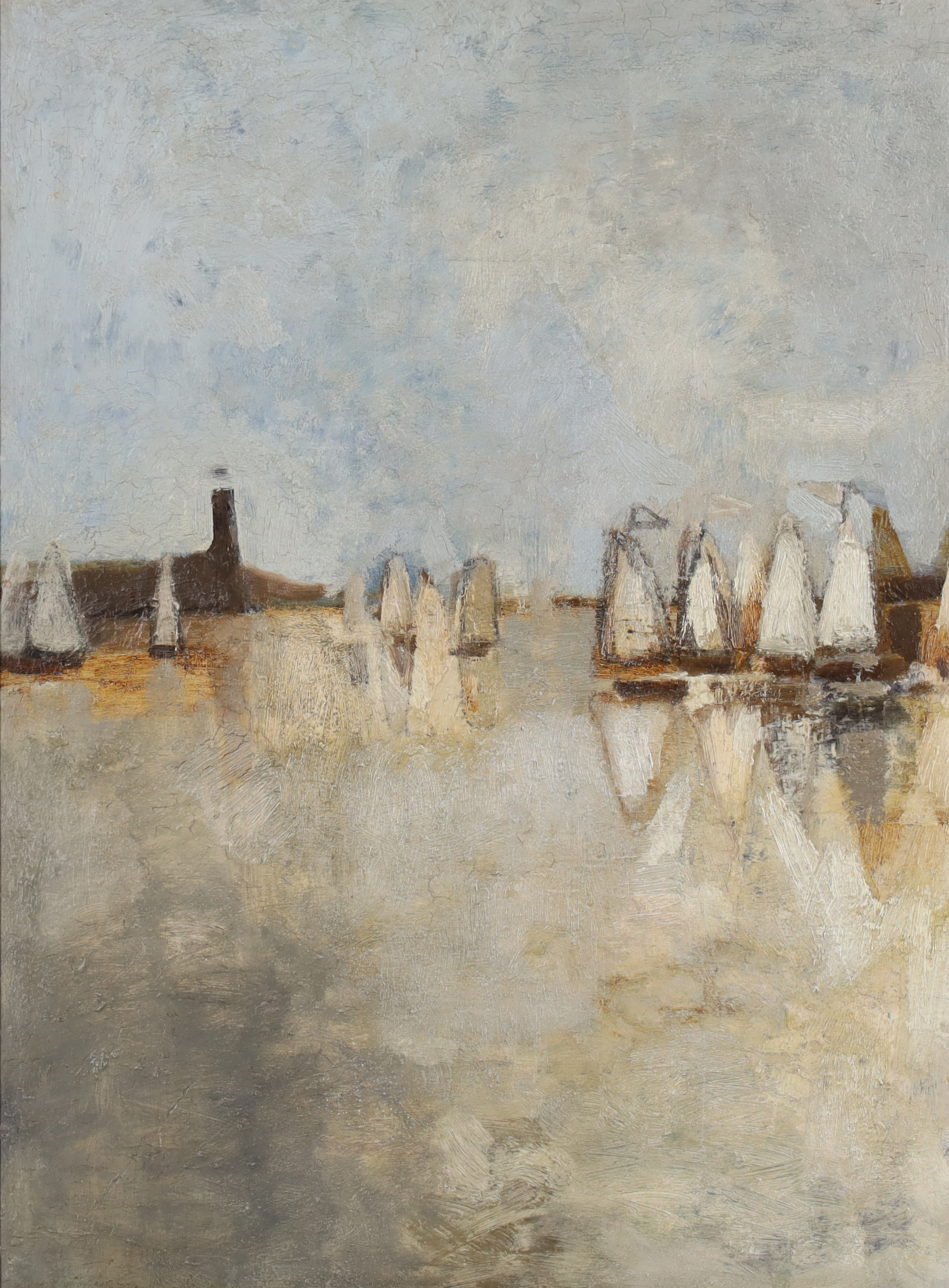 Brian Peacock,  British 1935-2004 -  Yachts;  oil on board, 64 x 47.5 cm (ARR) Provenance: Pai...