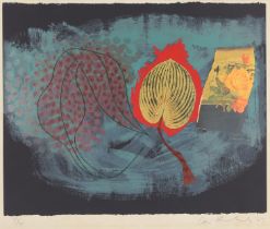 Ceri Richards CBE,  Welsh 1903-1971 -  Origin of a Rose, 1967;  screenprint on paper, signed, d...