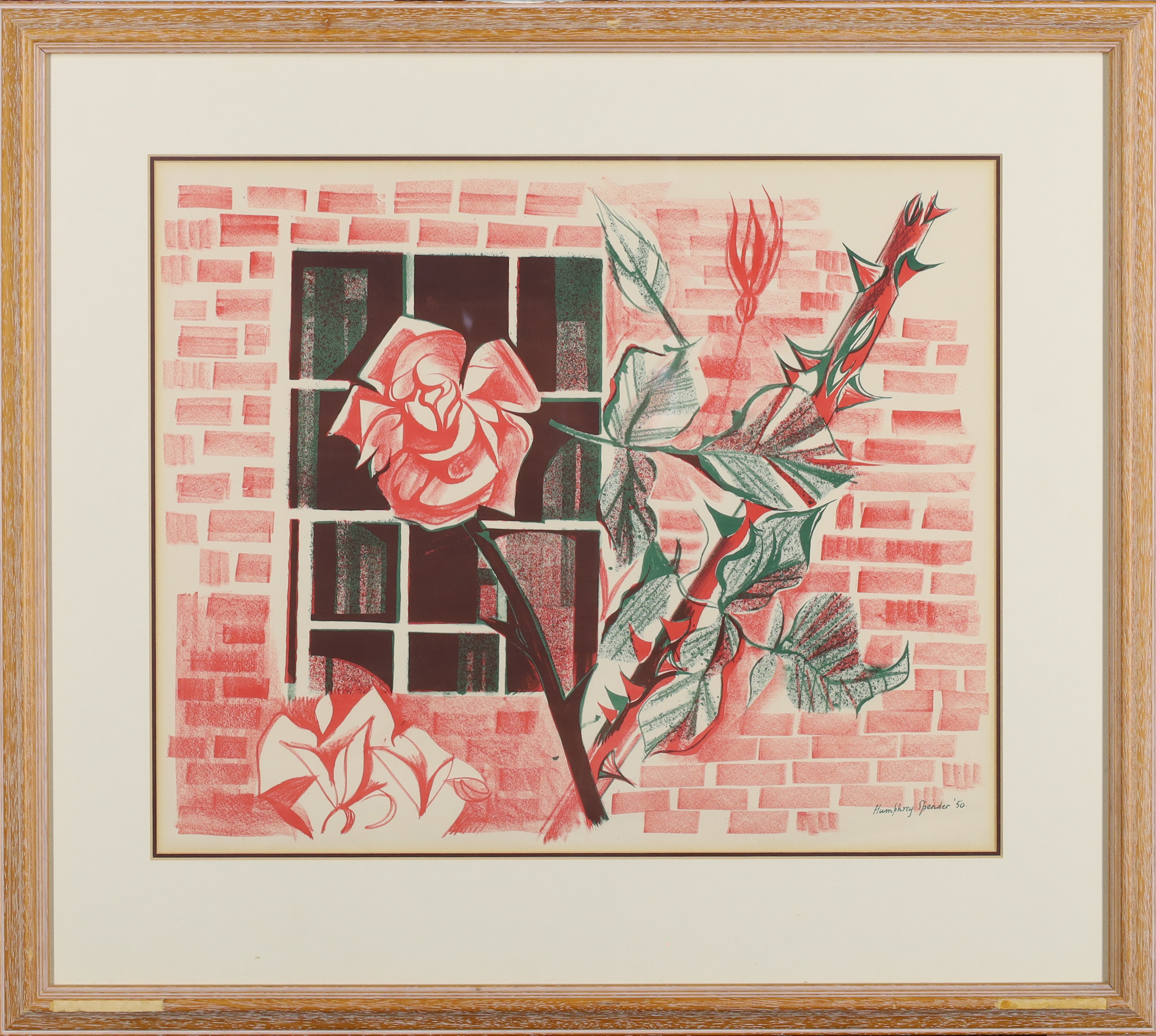 Humphrey Spender,  British 1910-2005 -  Rose at the window, 1950;  lithograph on paper, signed ... - Image 2 of 3