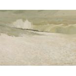 John Armstrong,  British 20th century -  The Wave II, 1977;  oil on board, signed lower right '...
