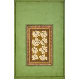 A group of nine calligraphic panels from an album, Zand or Qajar Iran, 18th century Mounted on ...