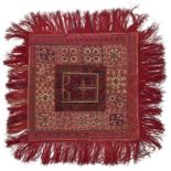 A composite textile panel, Ottoman provinces, 19th century Perhaps intended as a prayer rug, wi...