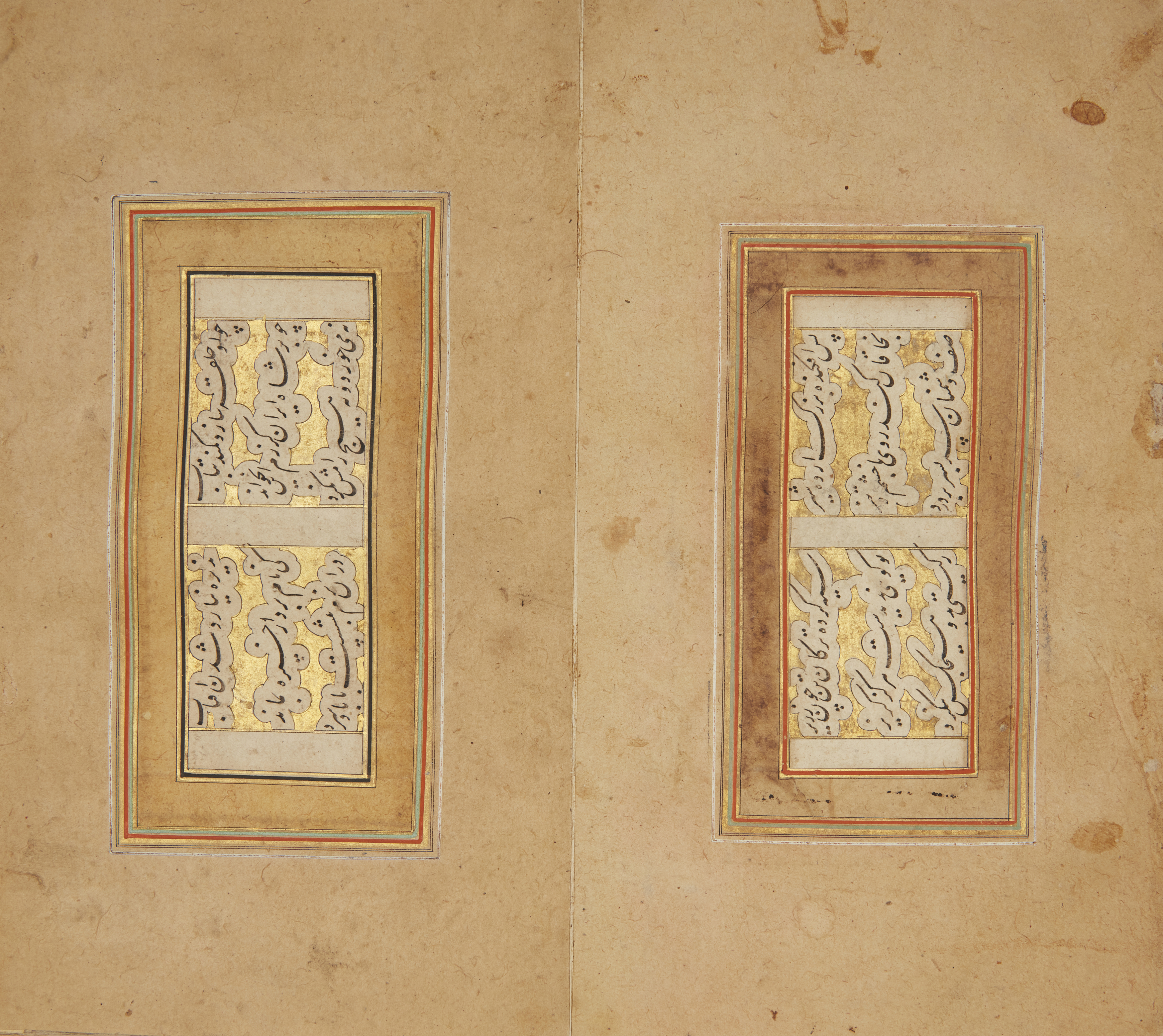 A Safavid calligraphic album, Iran, first quarter 17th century, Persian manuscript on cream pap... - Image 2 of 3
