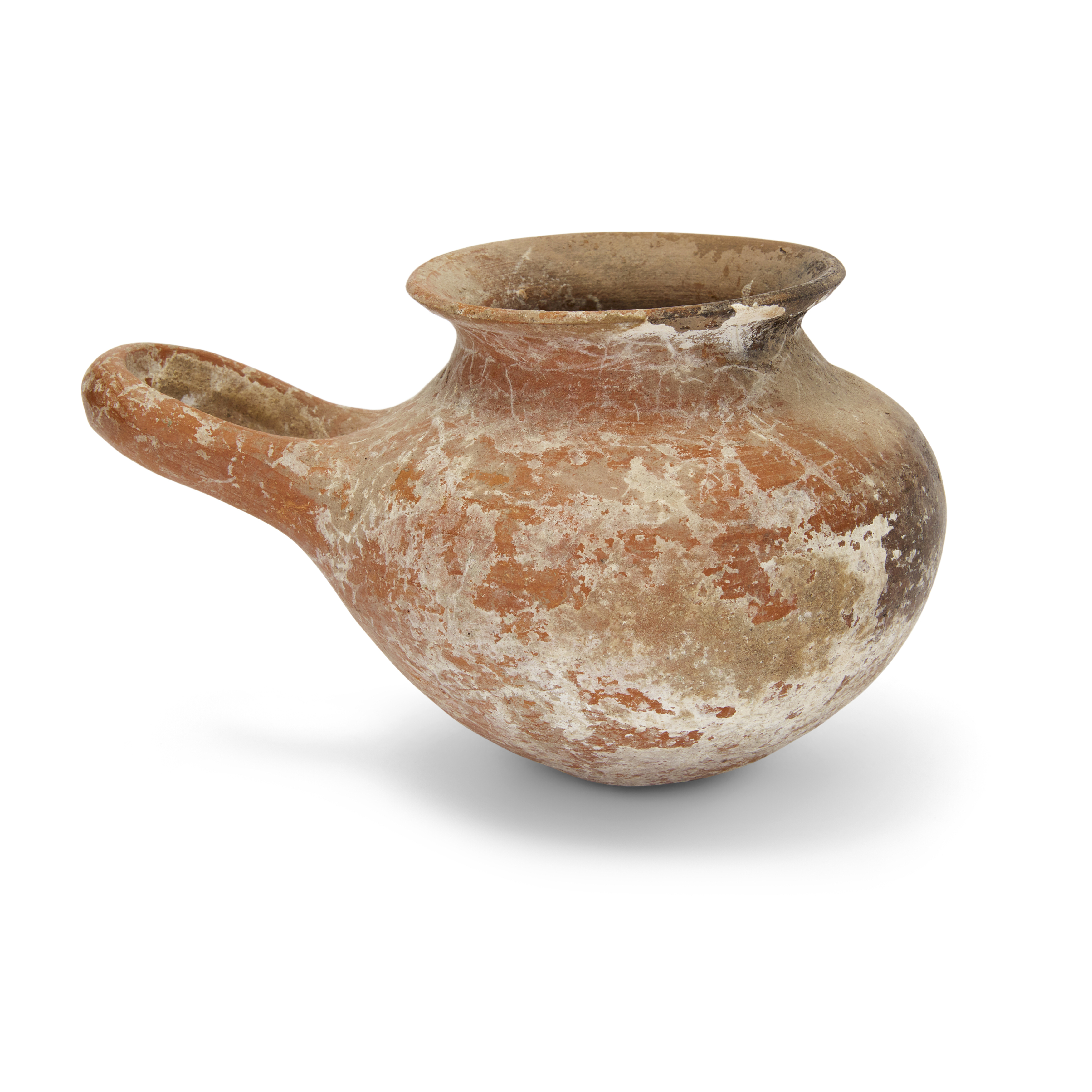 An intact Amlash orange-brown pottery vessel, North Iran, circa 2nd Millennium B.C. with globul... - Image 2 of 2