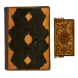 Property from an Important Private Collection Two lacquered papier-mache bindings, Qajar Iran, ...