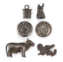 To Be Sold With No Reserve Six silver items in the Achaemenid style, including a miniature bull...