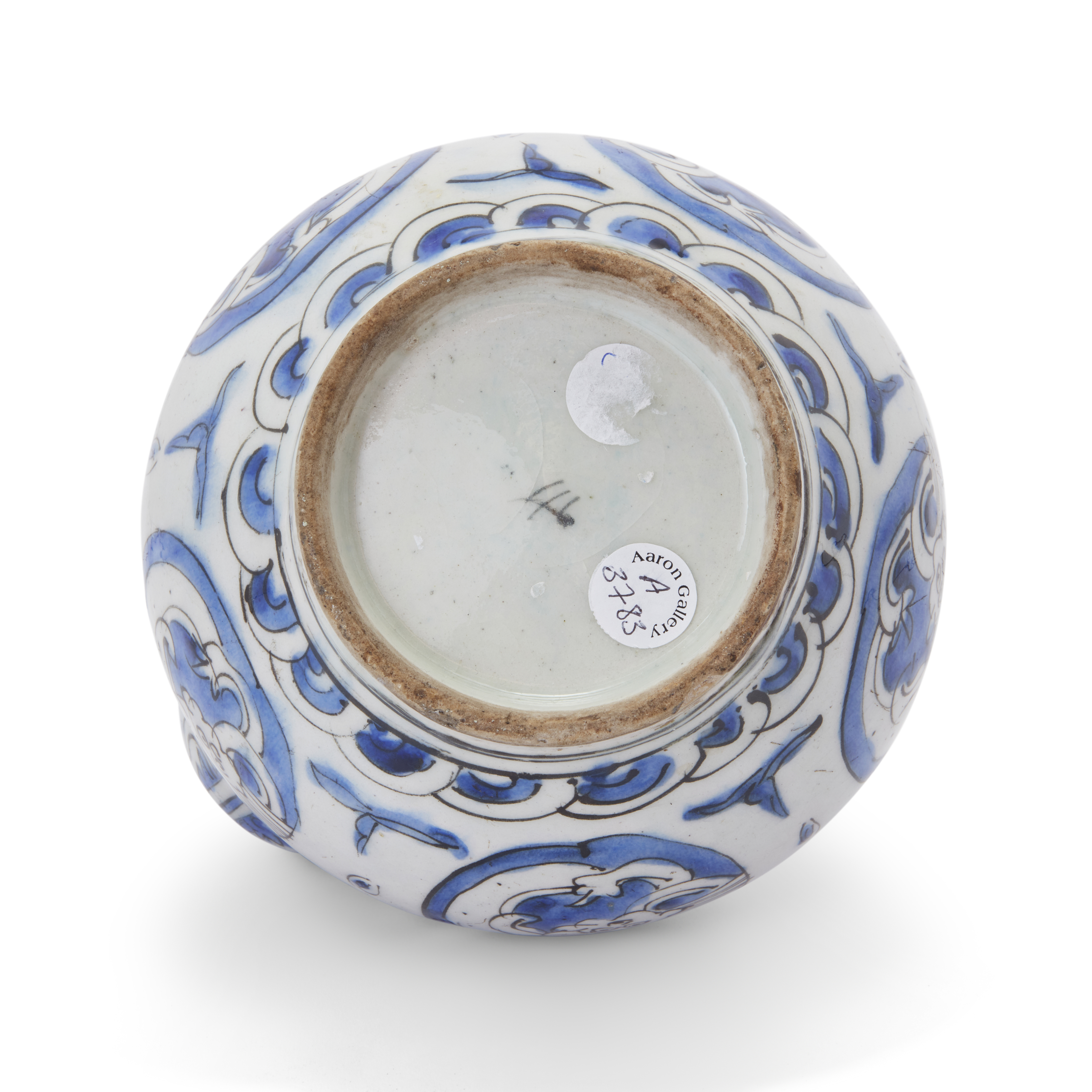 To Be Sold With No Reserve A blue and white pottery Kendi, Safavid Iran, 17th century, The bul... - Image 3 of 3