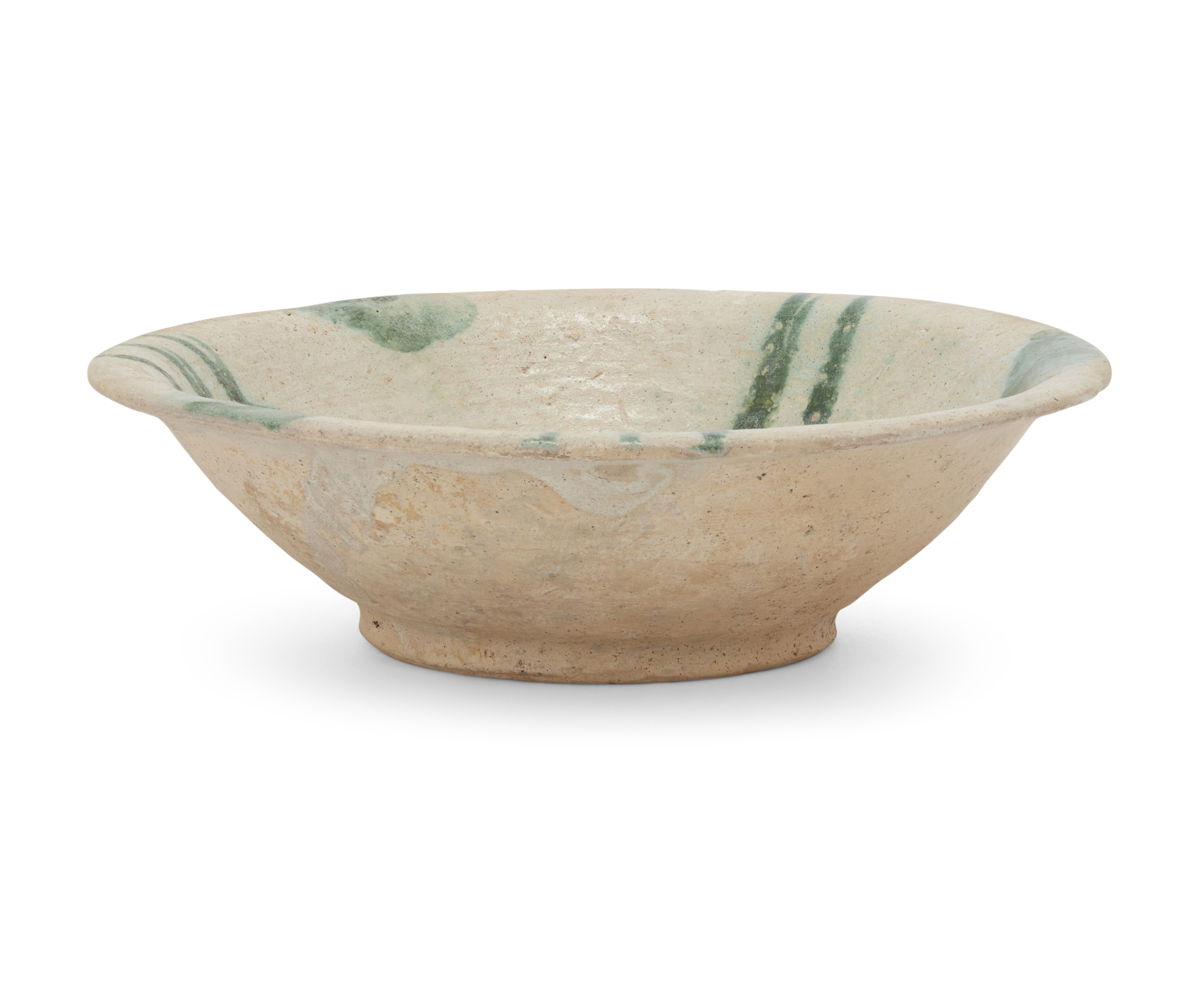 To Be Sold With No Reserve A Nishapur green-splash pottery bowl, Iran, 9th-10th century On pla... - Image 2 of 3