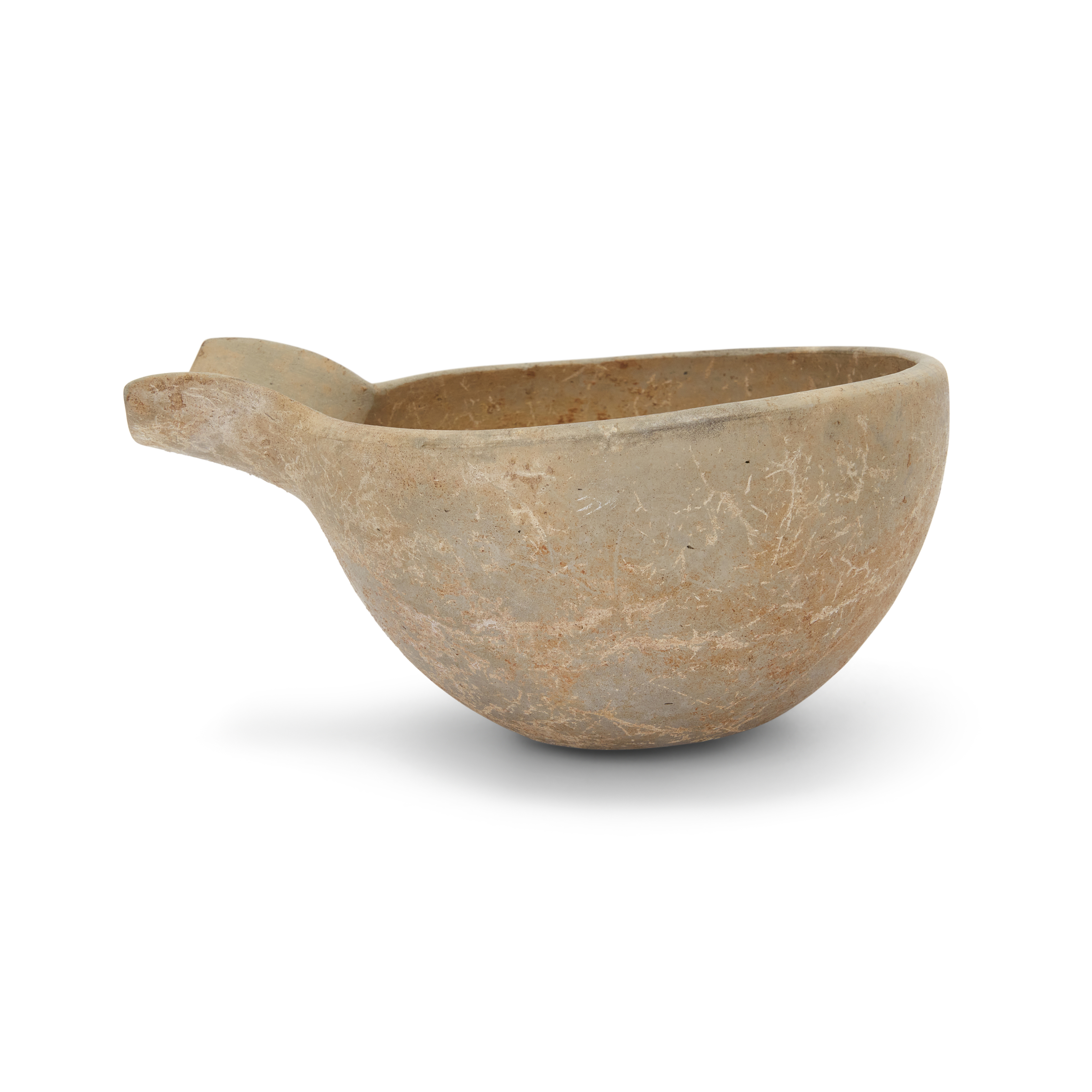 An intact North Iranian grey pottery hemispherical trough-spouted bowl, early 1st Millennium B.C... - Image 2 of 2