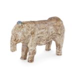 To Be Sold With No Reserve A lustreware moulded pottery figure of an elephant, Kashan, Iran, 11...