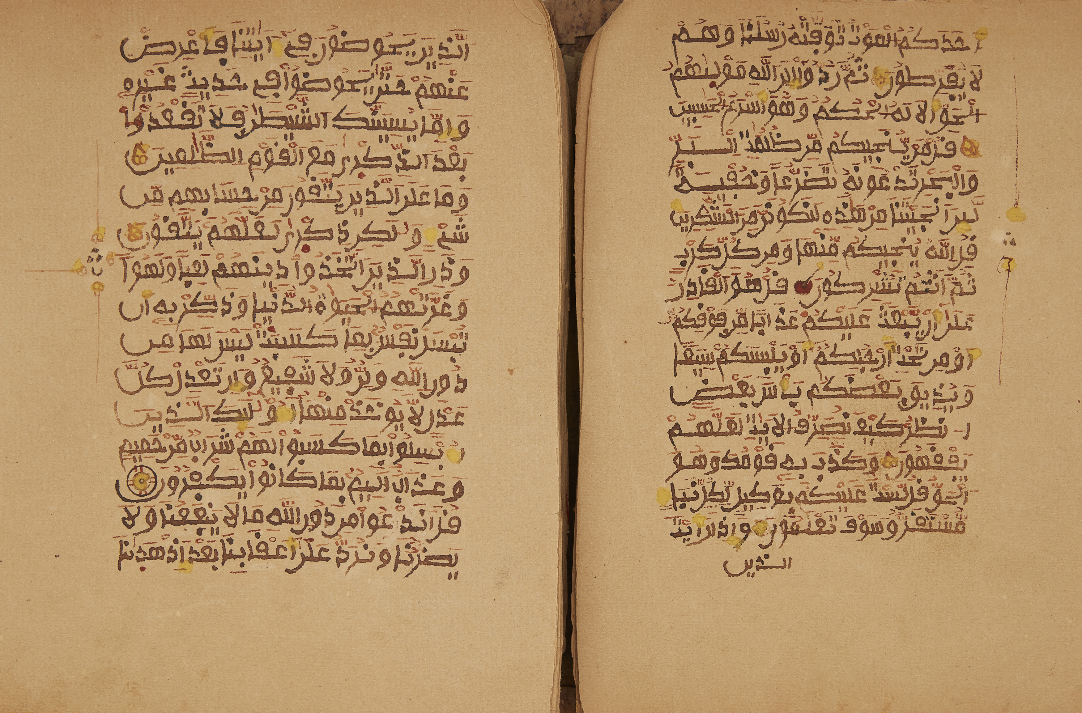 A West African Qur'an, Senegambia, late 19th-early 20th century Arabic manuscript on toned wove...