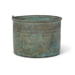 A Fatimid bronze bucket, Egypt, 11th century, of cylindrical form. the straight sides engraved wi...