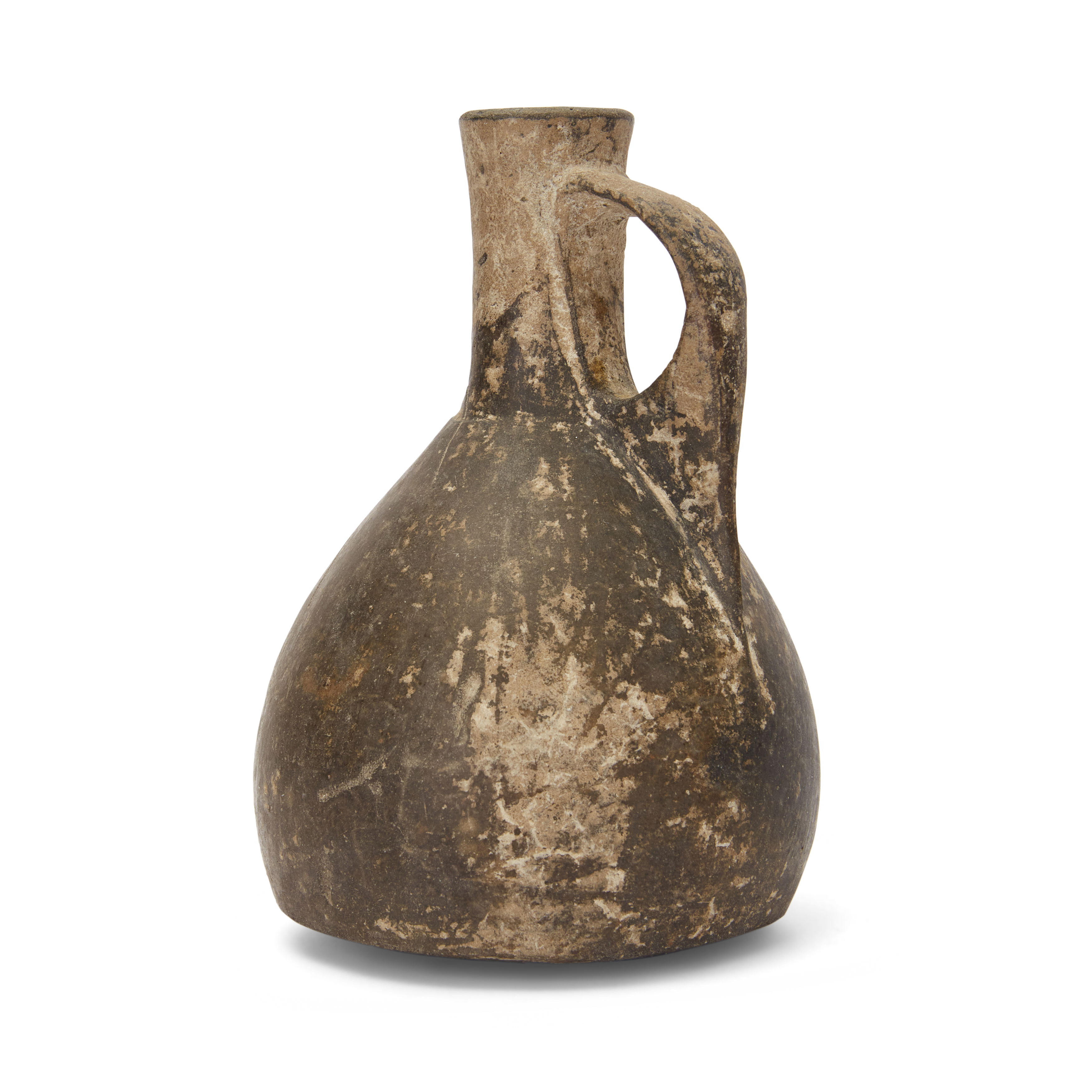 A Private UK Collection of Ancient and Intact Pottery Lots 1-18 An intact dark grey pottery jug ... - Image 2 of 2