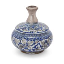 To Be Sold With No Reserve A Safavid blue and white pottery huqqa base, Iran, circa 1700, On s...