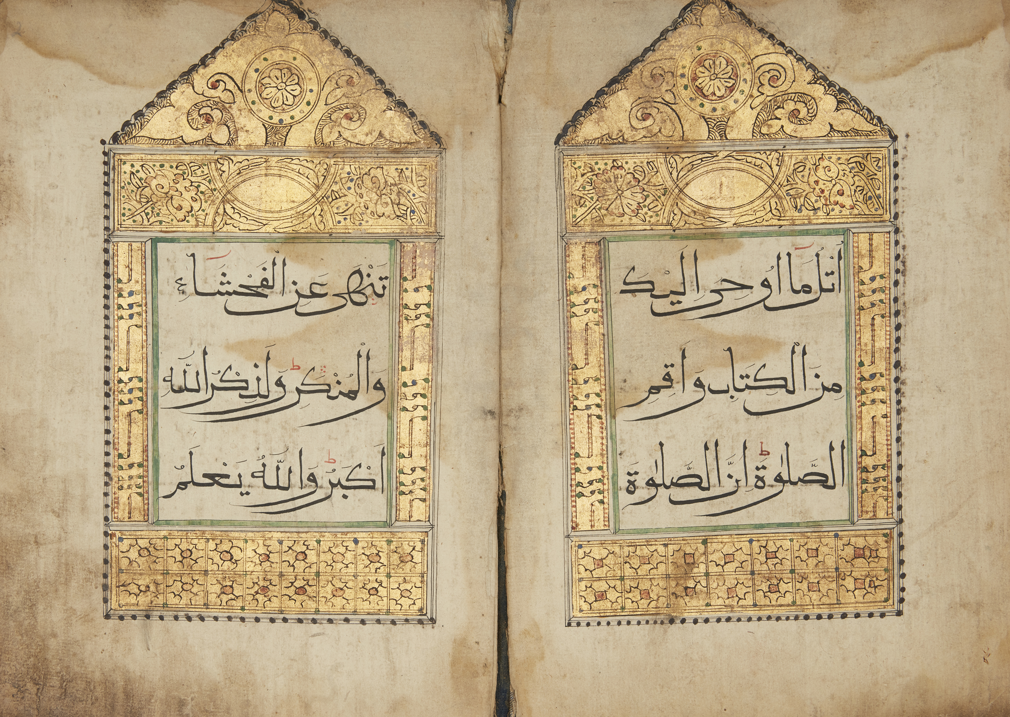 Qur'an Juz' XXI (أُتْلُ مَاأُوْحِیَ ) China, 19th century or earlier, Arabic manuscript on pape...