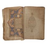 A Kashmiri Qur’an, India, late18th/early 19th century, Arabic manuscript on paper with Persian ...