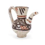 To Be Sold With No Reserve A small Nishapur-style pottery pottery ewer 20th century Decorated ...