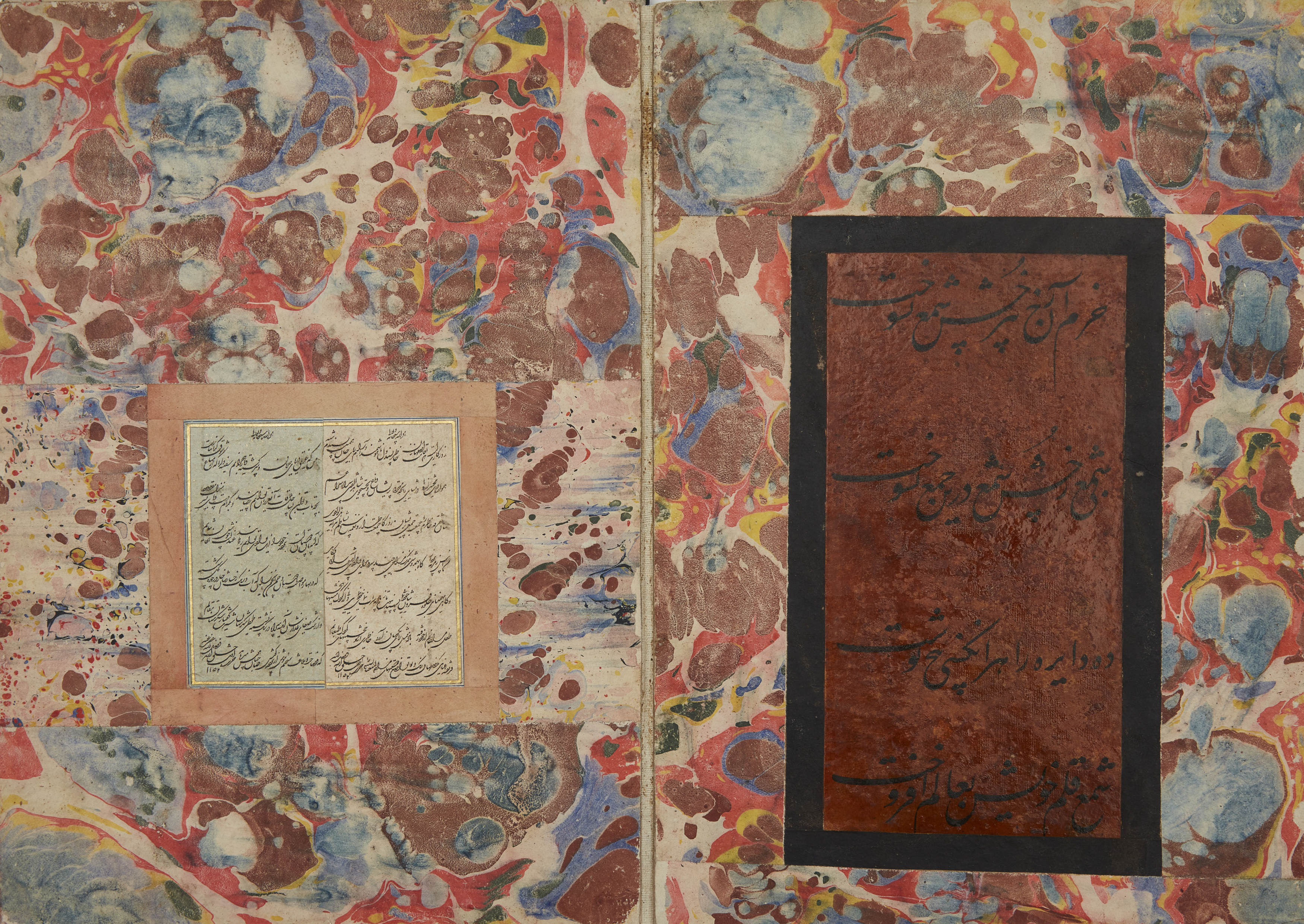 A Qajar calligraphic album, Iran, 16th-19th century The album in concertina format and comprisi... - Image 4 of 4
