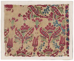 Two fragmentary embroidered textile panels, Epirus Island, Ottoman Greece, 19th century Possibl...