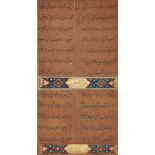 Property from an Important Private Collection A group of thirteen detached folios form a manuscr...