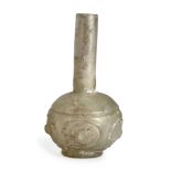 To Be Sold With No Reserve A clear glass wheel cut spherical bottle, 10th century A.D., On sho...