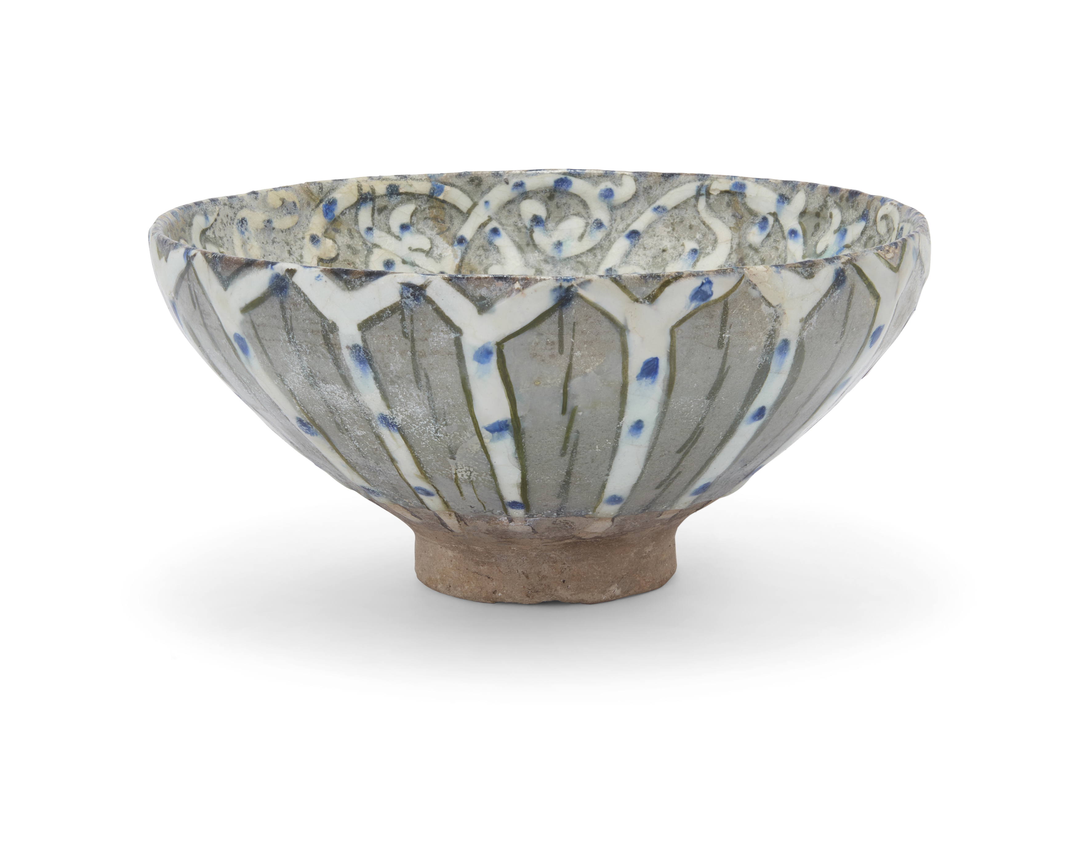 To Be Sold With No Reserve A Sultanabad conical pottery bowl Iran, 14th century On straight fo... - Image 2 of 3