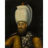 A European portrait of the Ottoman Sultan Murad III (r. 1574-1595), Possibly Spain, 19th century...