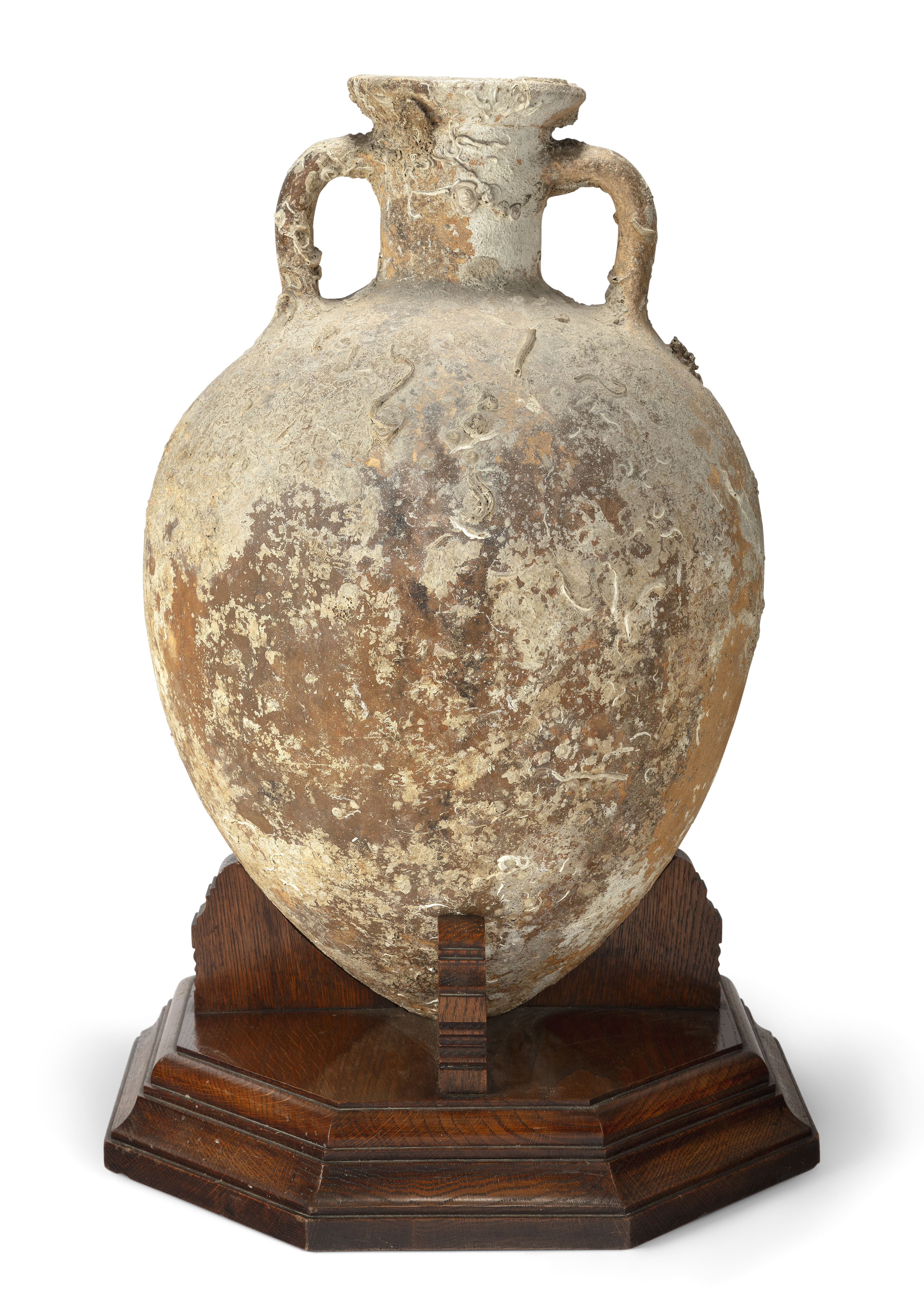 A large Roman pottery transport amphora, 1st-2nd century AD, 60cm. diam.  Provenance: Anonymou...
