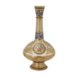 A Mamluk-style glass flask, Josef Lobmeyr (1792-1855) designed by architects Jan Machytka and Fr...