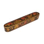 Property from an Important Private Collection A lacquered papier-mache pencase (qalamdan) Qajar...