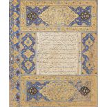 Property from a Private Collection To Be Sold with No Reserve An opening folio from a Masnavi, ...