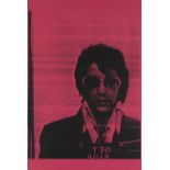 Russell Young, British b.1959- Pink Elvis, 2003; screenprint in colours, signed in pencil on th...