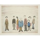 Laurence Stephen Lowry RBA RA, British 1887-1976, His Family; offset lithograph on wove, signed...