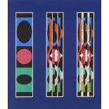 Yaacov Agam, Israeli b.1928- Untitled, c.1975; screenprint in colours on wove,  signed and insc...