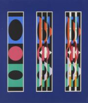 Yaacov Agam, Israeli b.1928- Untitled, c.1975; screenprint in colours on wove,  signed and insc...