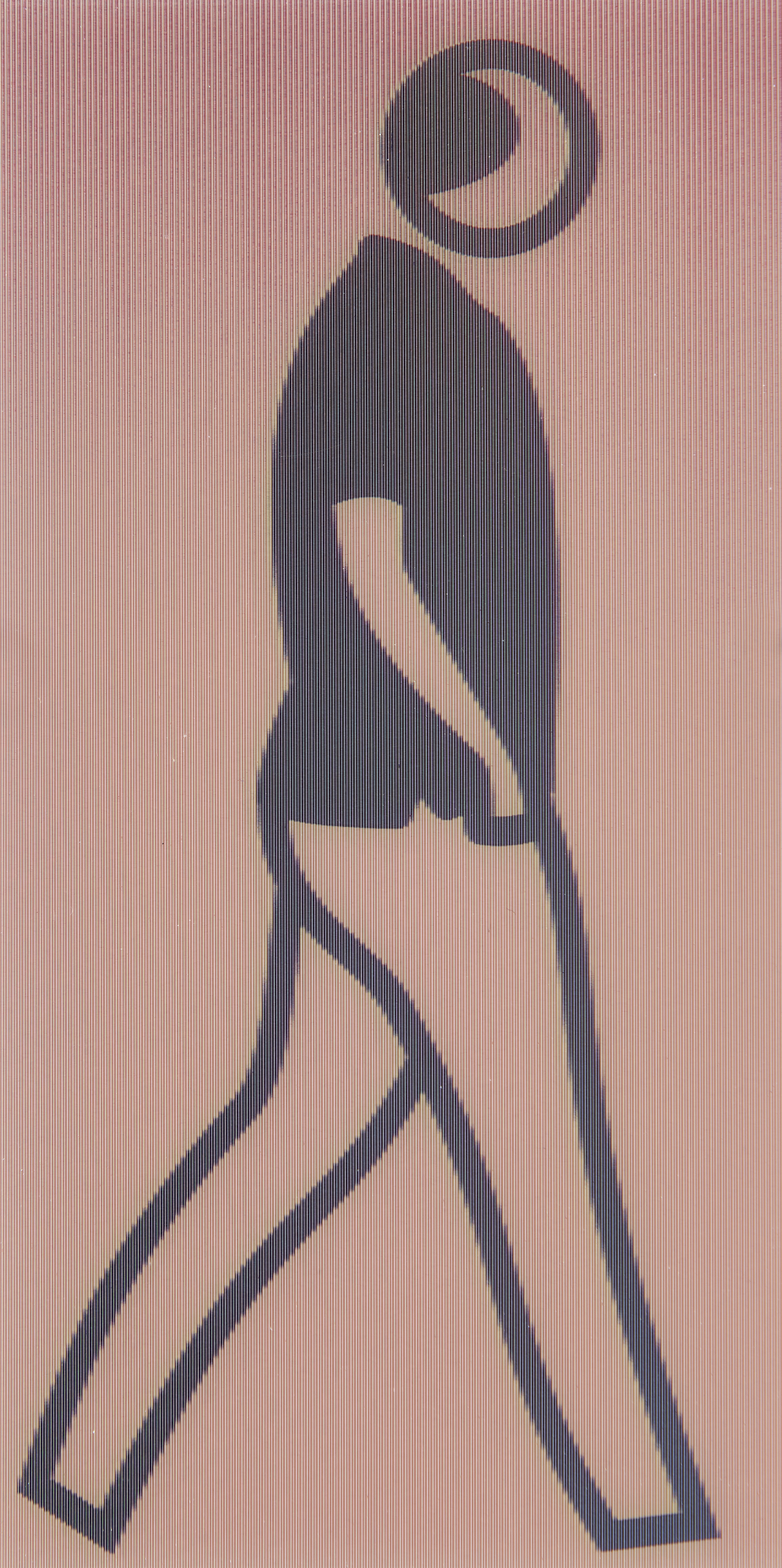 Julian Opie,  British b.1958-  Crossing, 2020; set of eight lenticular postcards, each image: 1... - Image 4 of 9