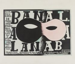 Alexei Brodovitch, Russian 1898-1971, Bal Banal, 1924; hand coloured lithograph, signed and dat...