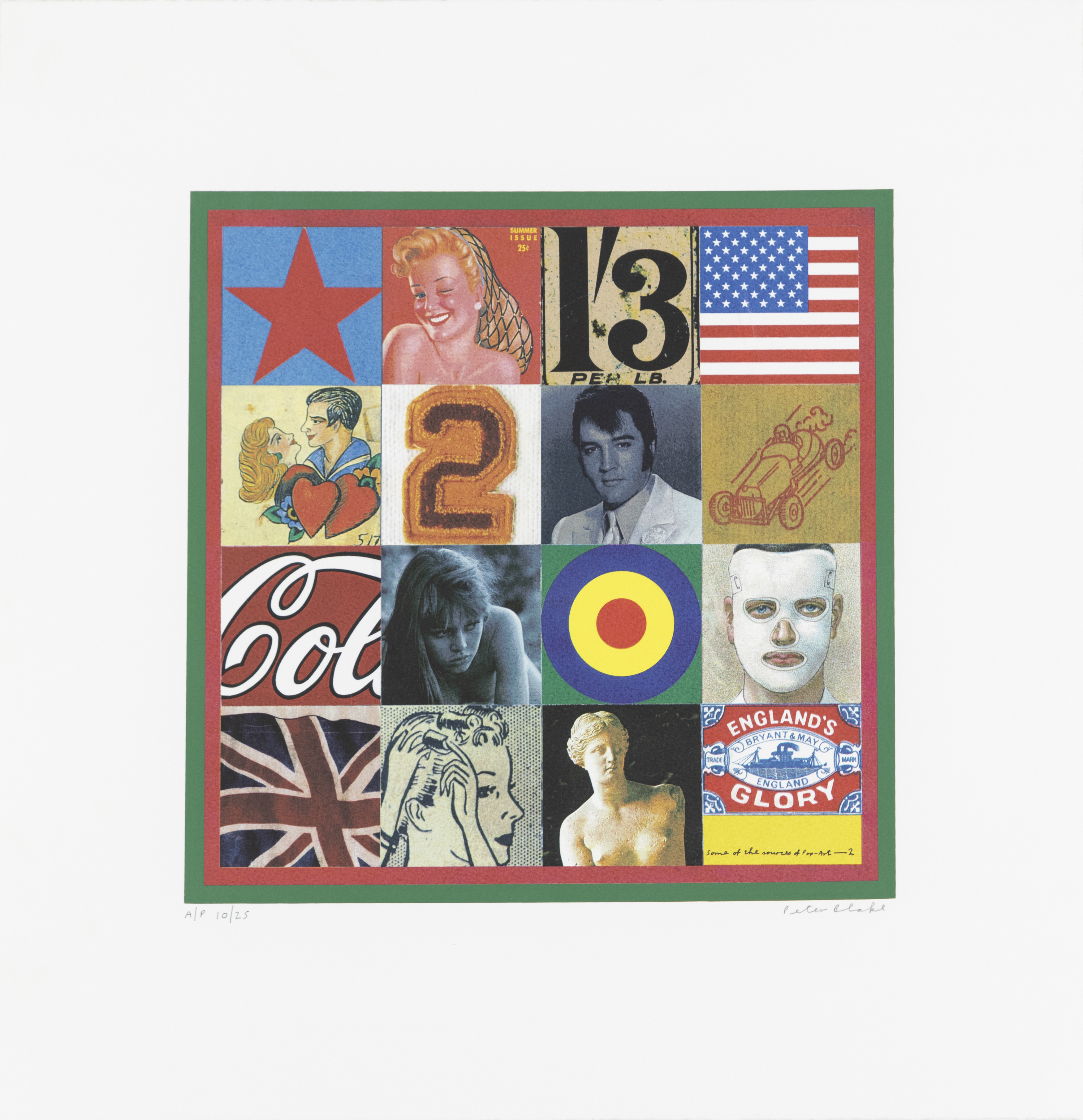 Sir Peter Blake CBE RDI RA, British b.1932- Sources of Pop Art II, 2000; screenprint in colours...