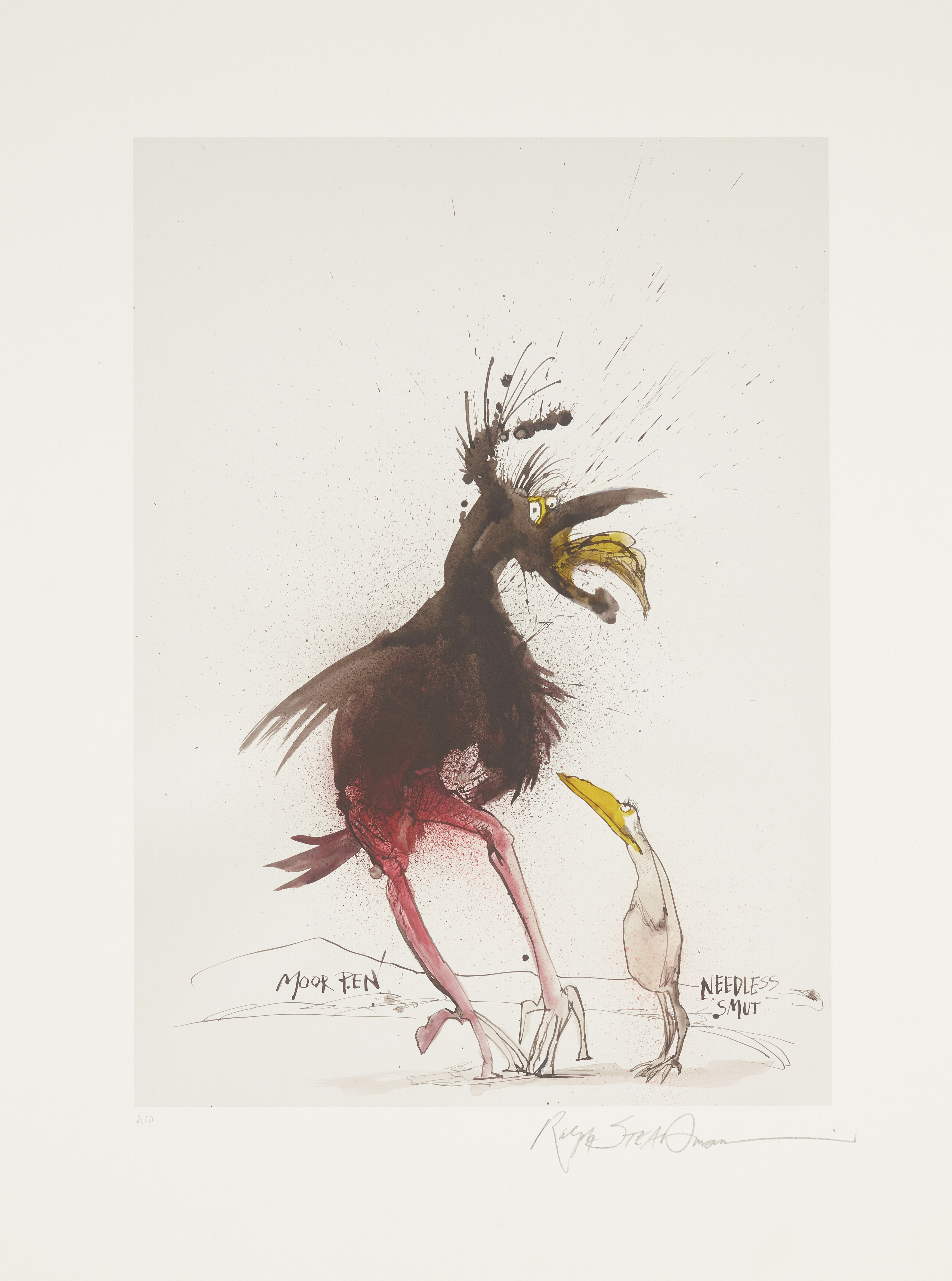 Ralph Steadman, British b.1936-  Choiseul Crested Pigeon, 2011; St Helena Giant Hoopoe, 2011; Ja... - Image 2 of 6