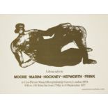 After Henry Moore OM CH FBA, British 1898-1986, Moore, Marini, Hockney, Hepworth, Frink, 1977: ...