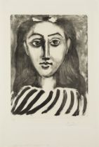 Pablo Picasso, Spanish 1881-1973, Tête de Jeune Fille, 1949; lithograph on Arches wove, second,...