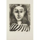 Pablo Picasso, Spanish 1881-1973, Tête de Jeune Fille, 1949; lithograph on Arches wove, second,...