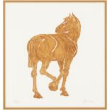 Dame Elizabeth Frink CH DBE RA,  British 1930-1993,  Horse, 1986;  etching and aquatint in colo...