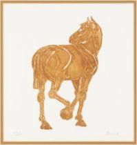 Dame Elizabeth Frink CH DBE RA,  British 1930-1993,  Horse, 1986;  etching and aquatint in colo...