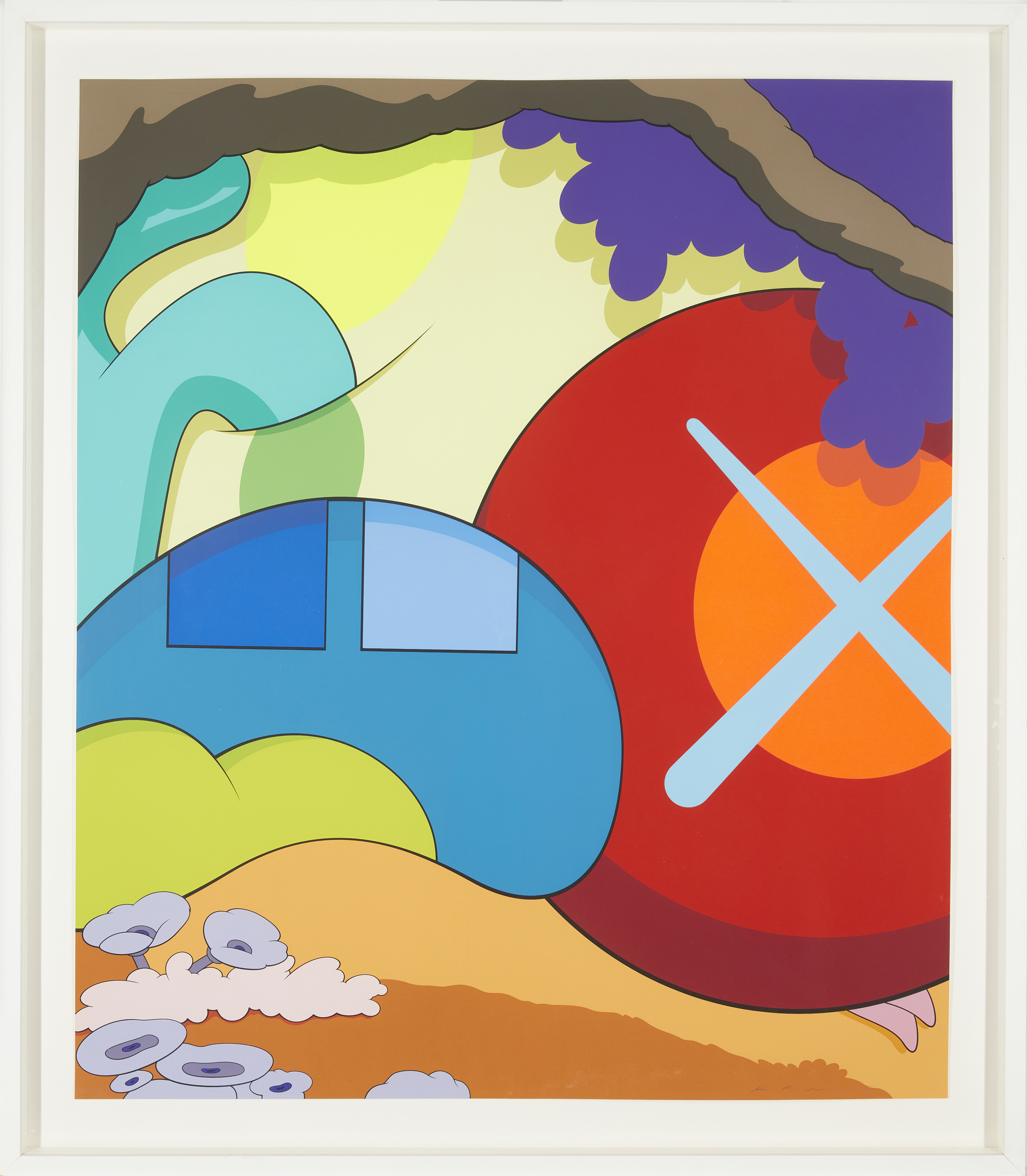 KAWS, American b.1974- You Should Know I Know, 2015; screenprint in colours on Saunders Waterfo... - Image 2 of 2