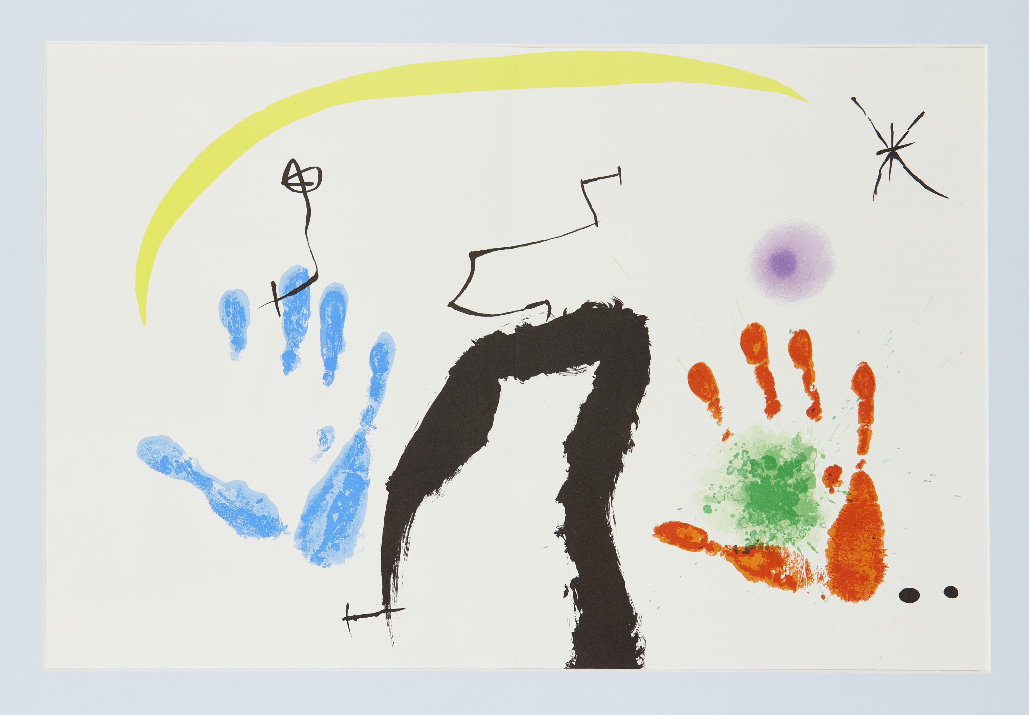 After Joan Miró, Spanish 1893-1983, La Lune Vert, 1972; Peintures sur papie: Dessins, from Derri... - Image 2 of 4